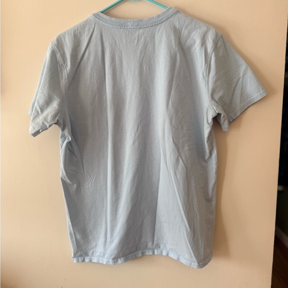 Carhartt women’s Sky Blue short sleeve shirt with Logo - Picture 5 of 5